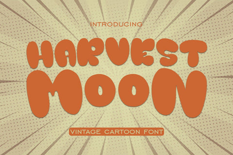 Harvest Moon Cartoon Font Font nearzz 