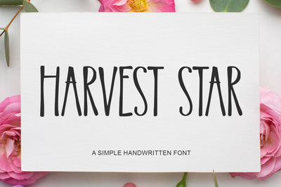 Harvest Star Font Abo Daniel Studio 