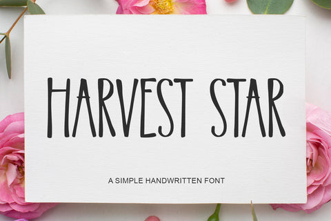 Harvest Star Font Abo Daniel Studio 