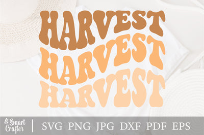 Harvest svg, wavy style svg, EPS PNG Cricut Instant Download SVG Fauz 