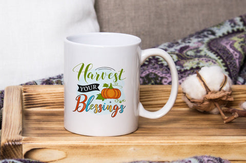 Harvest Your Blessings, Thanksgiving Sublimation PNG SVG futivesvg 