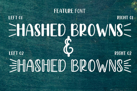 Hashed Browns Font Manjali_Studio 