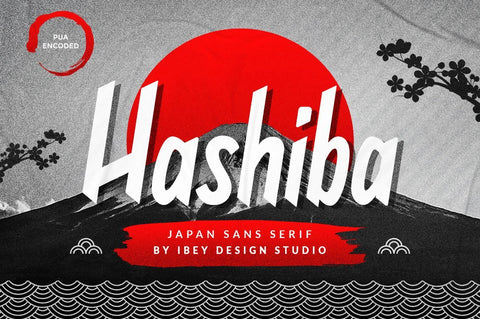 Hashiba - Japanese Font Font Ibey Design 