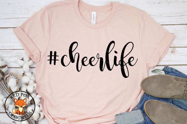 Hashtag Cheerlife SVG | Sports SVG | Cheer SVG SVG RedFoxDesignsUS 