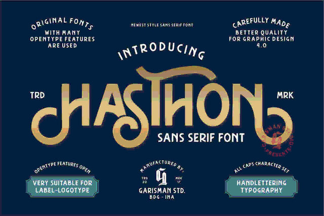 Hasthon Font Garisman Studio 
