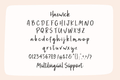 Haswick Handwritten Font Font Paily Studio 