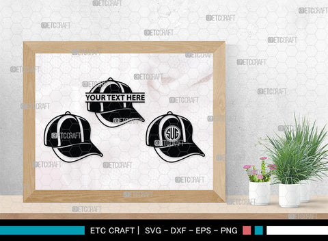 Hat Monogram, Hat Silhouette, Hat SVG, Baseball Cap Svg, Cap Svg, Cowboy Hat Svg, SB00197 SVG ETC Craft 