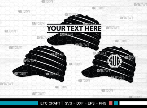 Hat Monogram, Hat Silhouette, Hat SVG, Baseball Cap Svg, Cap Svg, Cowboy Hat Svg, SB00197 SVG ETC Craft 