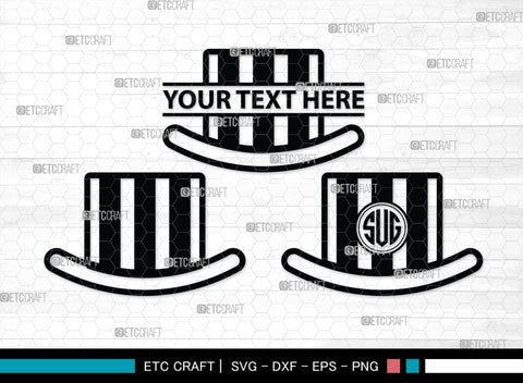 Hat Monogram, Hat Silhouette, Hat SVG, Baseball Cap Svg, Cap Svg, Cowboy Hat Svg, SB00197 SVG ETC Craft 
