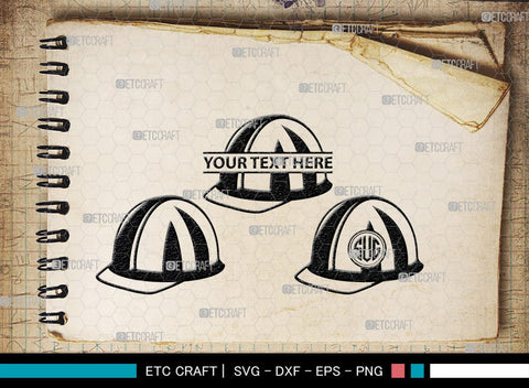 Hat Monogram, Hat Silhouette, Hat SVG, Baseball Cap Svg, Cap Svg, Cowboy Hat Svg, SB00197 SVG ETC Craft 