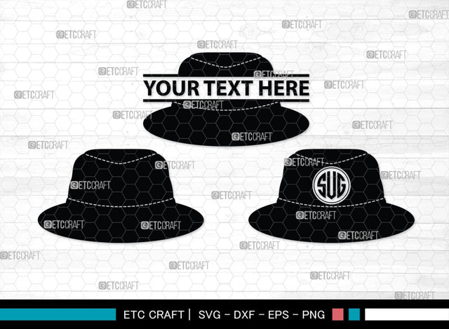 Hat Monogram, Hat Silhouette, Hat SVG, Baseball Cap Svg, Cap Svg, Cowboy Hat Svg, SB00197 SVG ETC Craft 