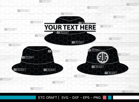 Hat Monogram, Hat Silhouette, Hat SVG, Baseball Cap Svg, Cap Svg, Cowboy Hat Svg, SB00197 SVG ETC Craft 