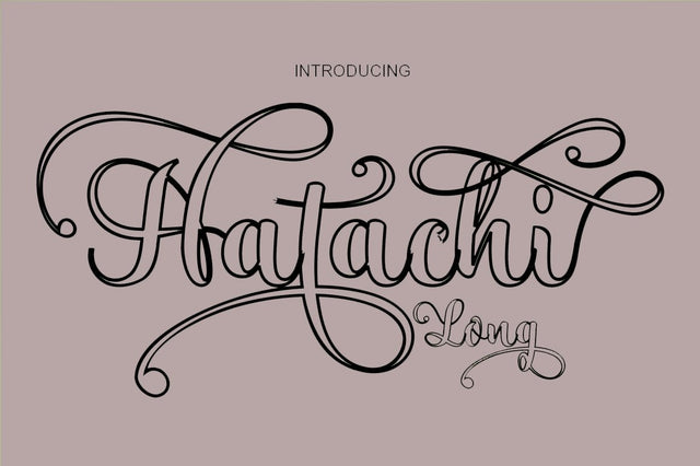 Hatachi college parallel Font arwah studio 