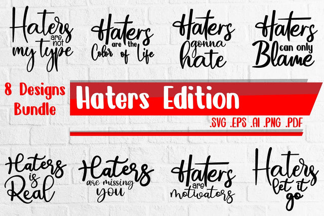 Haters Bundle svg SVG zafrans studio 