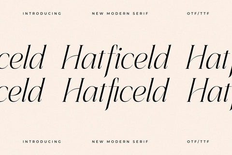 Hatficeld Typeface Font Storytype Studio 