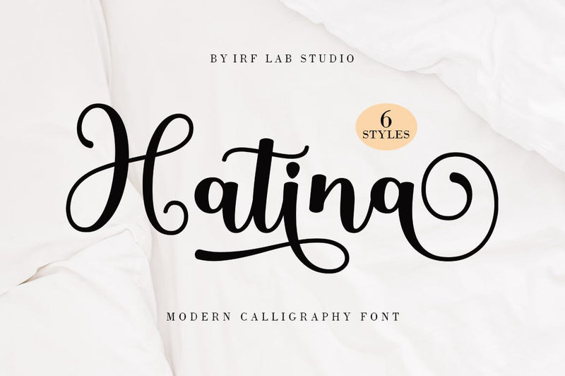 Hatina - Modern Calligraphy Font Font IRF Lab Studio 