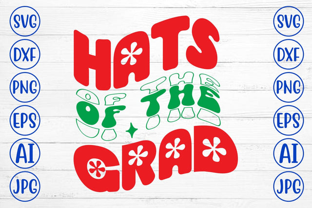 Hats Of The Grad Retro SVG SVG Syaman 