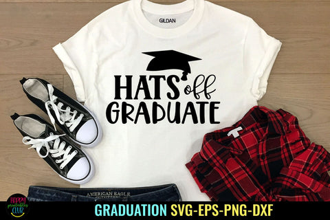 Hats Off Graduate SVG I Graduation SVG PNG I Cut Files SVG Happy Printables Club 