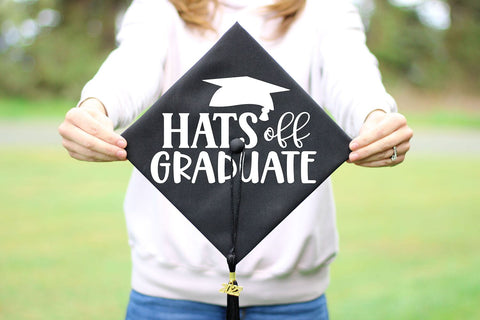 Hats Off Graduate SVG I Graduation SVG PNG I Cut Files SVG Happy Printables Club 