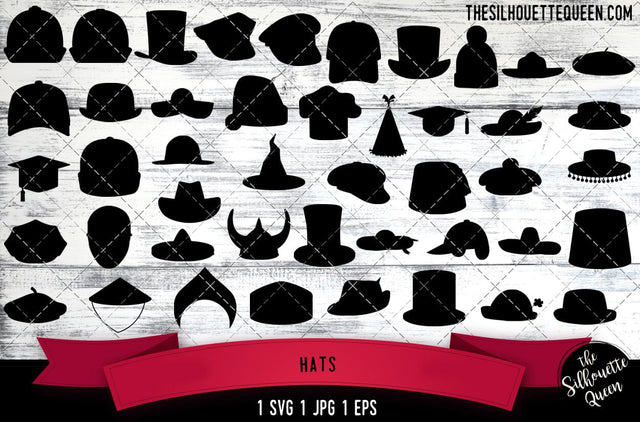 Hats SVG File, SVG Bundle File-Cut File-Vector Clip Art for Commercial & Personal Use-Download-Cricut,Cameo,Explore,SCAL,Silhouette SVG Loveleen Kaur 