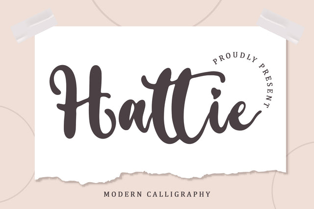 Hattie Font Sakha Design Studio 