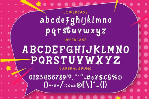 Hattrick Fun Children Typeface Font Creatype Studio 