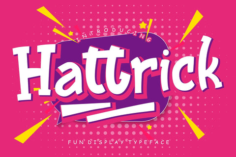 Hattrick Fun Children Typeface Font Creatype Studio 