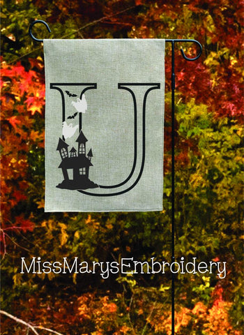 Haunted Halloween Letters SVG MissMarysEmbroidery 