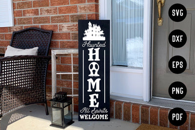 Haunted Home SVG | Halloween Porch Sign SVG SVG CraftLabSVG 