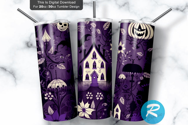 Haunted House 20 oz / 30 oz Tumbler PNG Sublimation Regulrcrative 