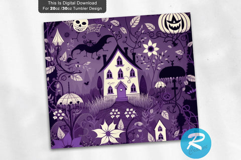 Haunted House 20 oz / 30 oz Tumbler PNG Sublimation Regulrcrative 