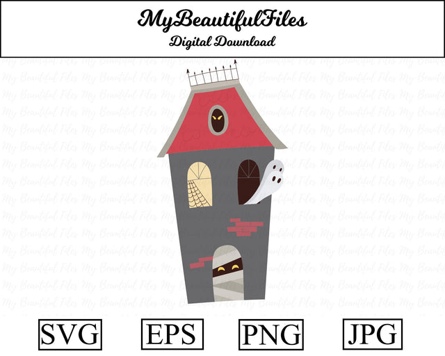 Haunted House - Halloween SVG MyBeautifulFiles 