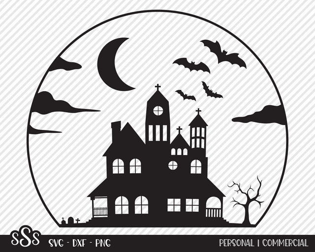 Haunted House | Halloween SVG SVG Texas Southern Cuts 