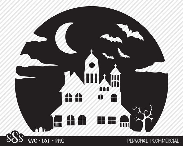 Haunted House | Halloween SVG SVG Texas Southern Cuts 