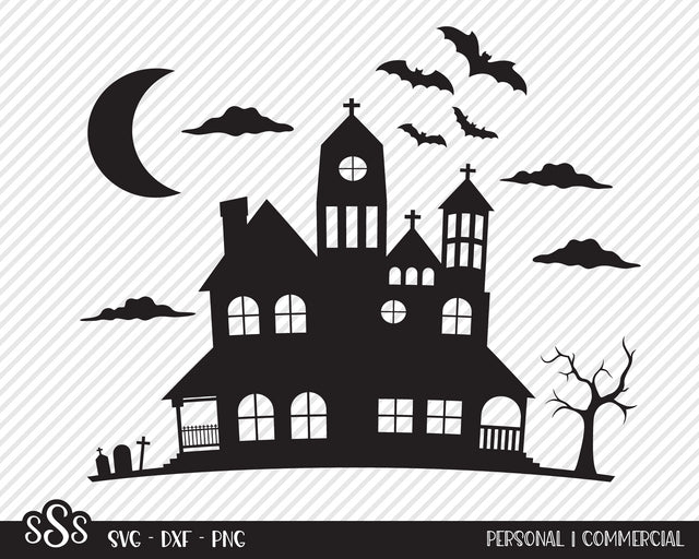 Haunted House | Halloween SVG SVG Texas Southern Cuts 