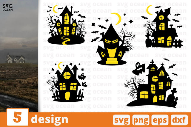 Haunted house SVG bundle SVG SvgOcean 