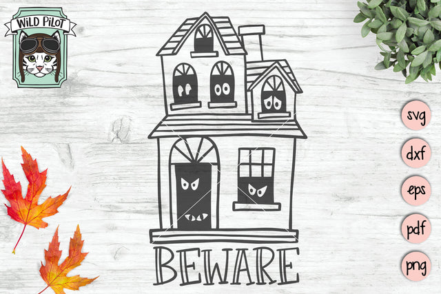 Haunted House SVG Cut File SVG Wild Pilot 