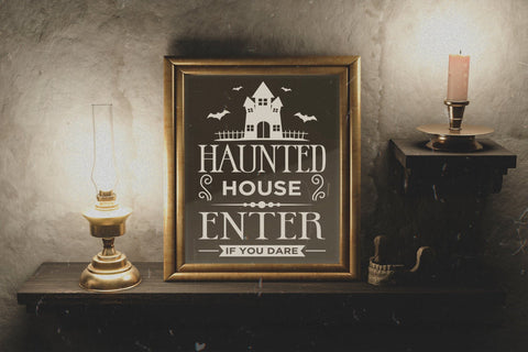 Haunted House SVG | Halloween Sign SVG SVG CraftLabSVG 