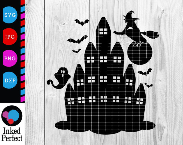 Haunted House SVG Inked Perfect 