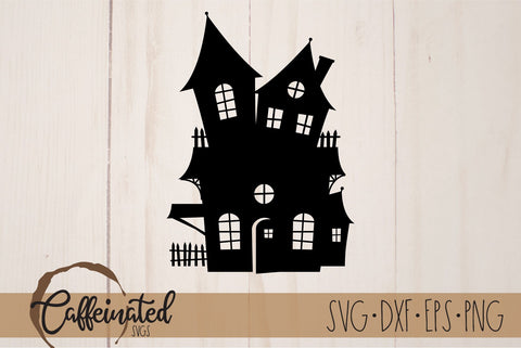 Haunted House SVG SVG Caffeinated SVGs 