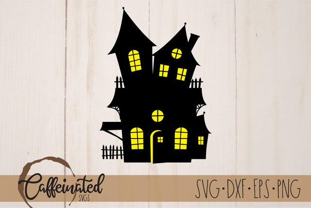 Haunted House SVG SVG Caffeinated SVGs 