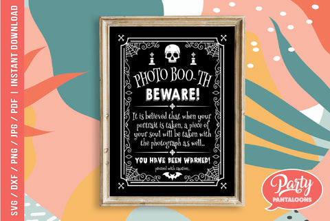 HAUNTED PHOTOBOOTH SIGN SVG | Halloween SVG | Haunted House SVG Partypantaloons 