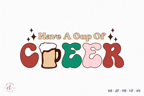 Have a Cup of Cheer SVG | Retro Christmas SVG SVG CraftLabSVG 