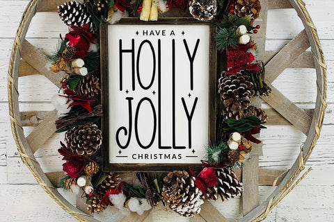 Have a Holly Jolly Christmas Farmhouse SVG SVG CraftLabSVG 