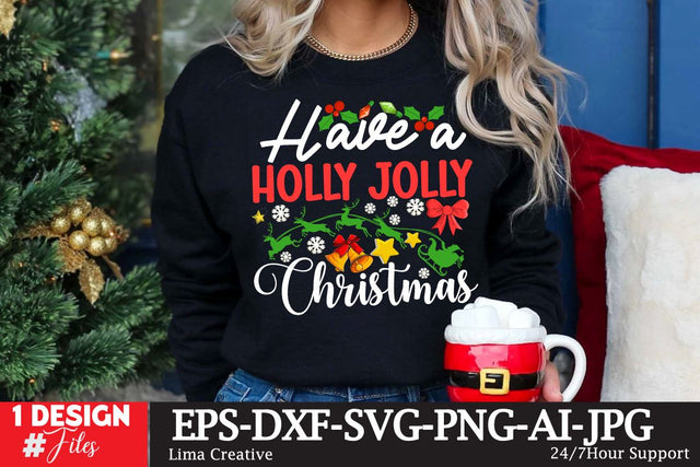 Have A Holly Jolly Christmas SVG Cute File SVG Insomnia Std 