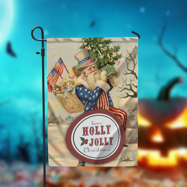 Have A Holly Jolly ChristmasGarden Flag - 12x18 Garden Flag Sublimation Design Download PNG File Instant Download Sublimation CaldwellArt 