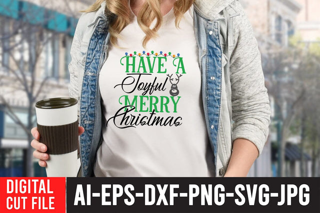 Have a Joyful Merry Christmas SVG Cut File SVG BlackCatsMedia 