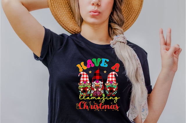 Have a Llamazing Christmas Sublimation SVGArt 