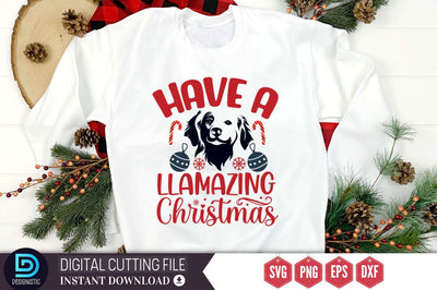 Have a llamazing christmas SVG SVG DESIGNISTIC 