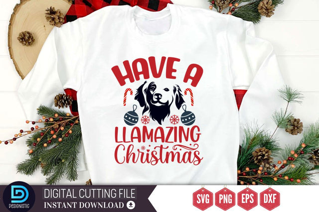 Have a llamazing christmas SVG SVG DESIGNISTIC 